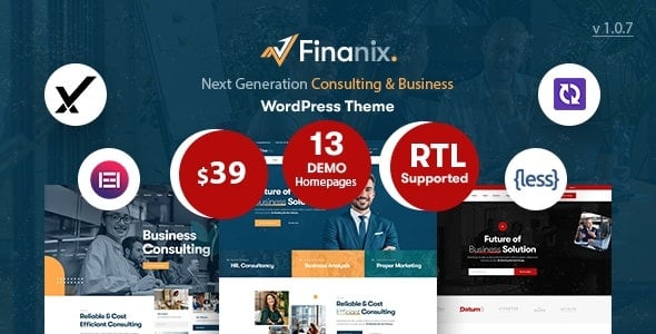 Finanix Business WordPress Theme