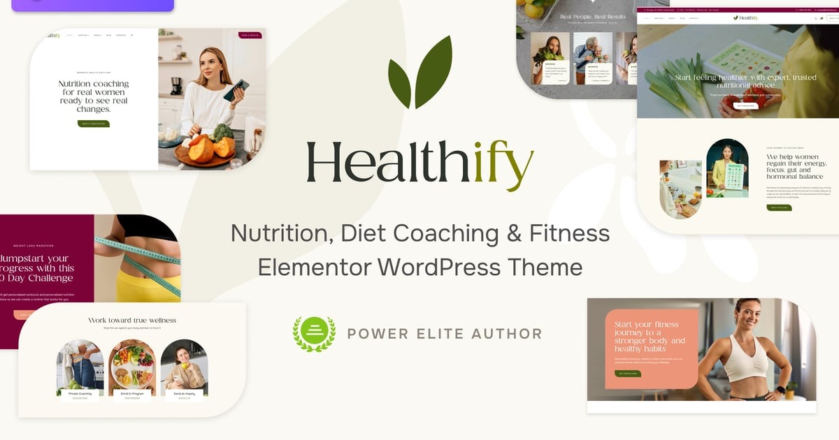 Healthify Diet Recipes & Health Coaching Theme