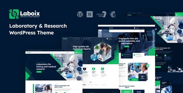 Laboix Laboratory & Research WordPress Theme