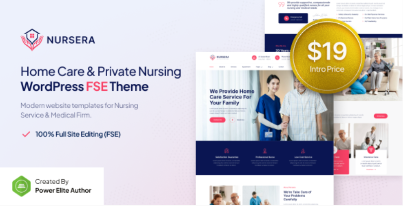 Nursera Home Care & Private Nursing WP Theme