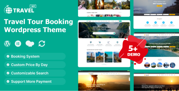 TravelWp - Travel Tour Booking WordPress Theme