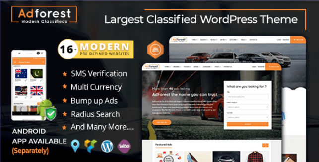 AdForest - Classified Ads WordPress Theme