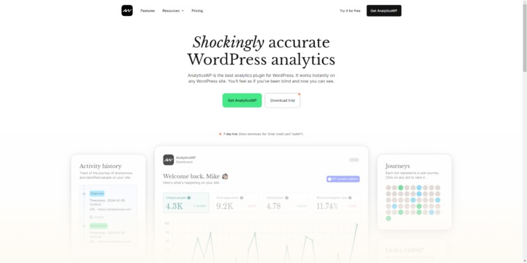 AnalyticsWP - #1 WordPress Analytics Plugin