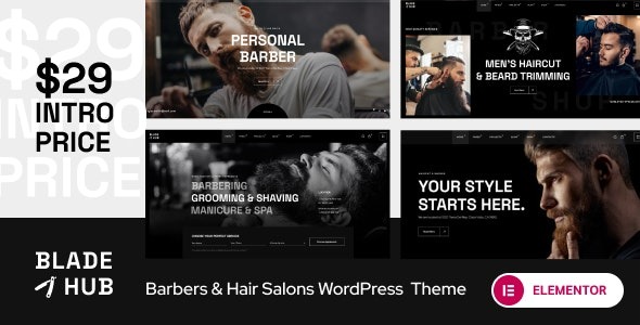 BladeHub - Barber Shop & Hairdressers WordPress Theme