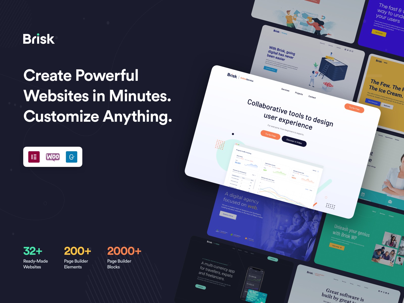 Brisk - Multi-Purpose Elementor WordPress Theme