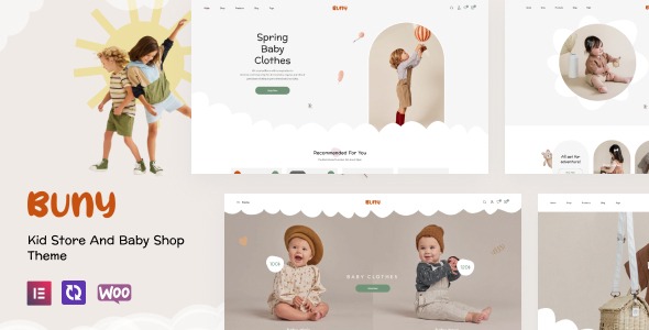 Buny Kids Store and Baby Shop WordPress Theme