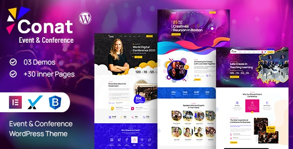 Conat - Event & Conference WordPress Theme + RTL Ready