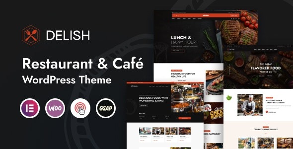 Delish Restaurant & Cafe WordPress Theme