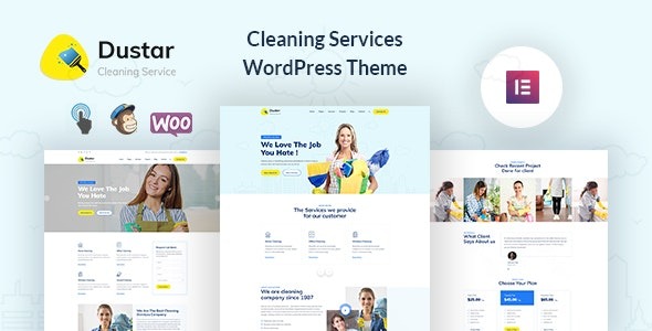 Dustar Cleaning Services WordPress Theme