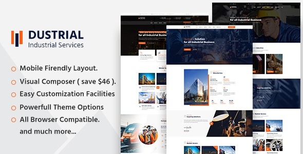 Dustrial - Factory & Industrial WordPress Theme