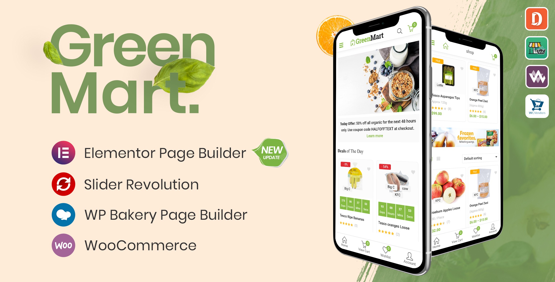 GreenMart - Organic Food Woocommerce WordPress Theme