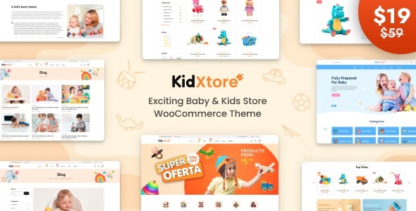 KidXtore - Baby Shop and Kids Store WooCommerce Theme