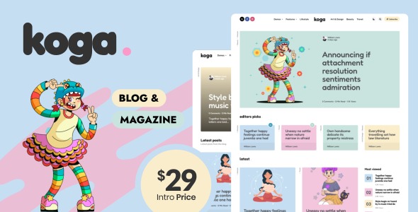 Koga - Blog & Magazine WordPress Theme