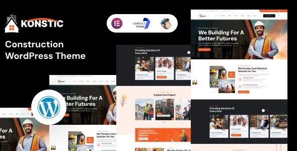 Konstic Construction WordPress Theme