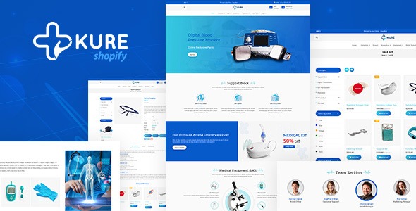 Kure - Corona Medical Shop Shopify Theme