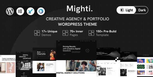 Mighti Creative Agency & Portfolio WordPress Theme