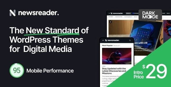 Newsreader Revolutionary WordPress Theme for Digital Media