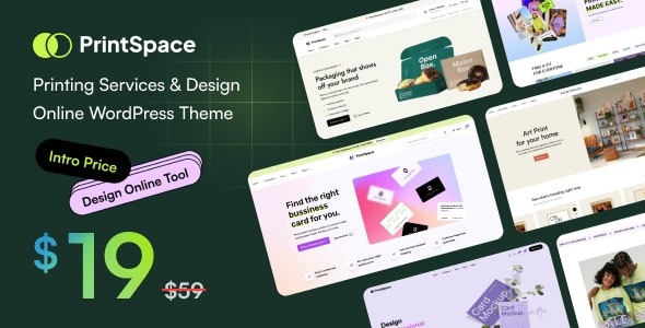 PrintSpace - Printing Services & Design Online WooCommerce WordPress theme