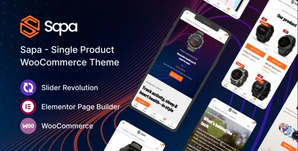 Sapa - Product Landing Page WooCommerce Theme