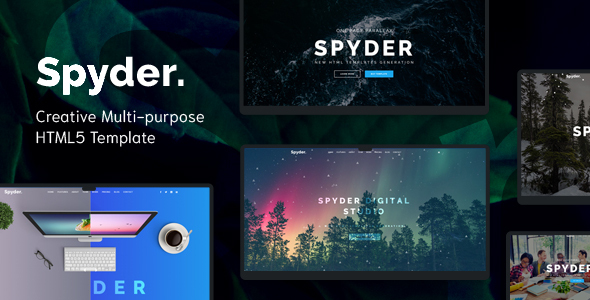 Spyder - One Page Multipurpose HTML Template