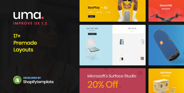 Uma - Minimal Clean Multiple Shopify Theme