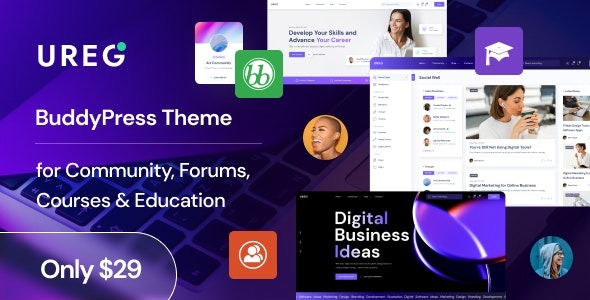 Ureg - BuddyPress & Community WordPress Theme