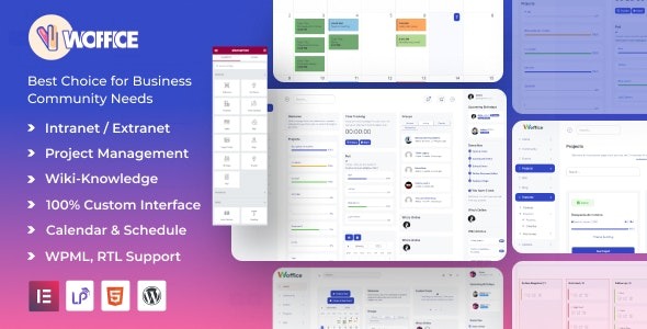 Woffice - Multipurpose IntranetExtranet WordPress Theme