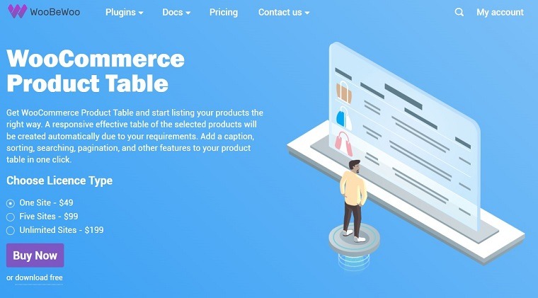 Woocommerce Product Table PRO [WooBeWoo]