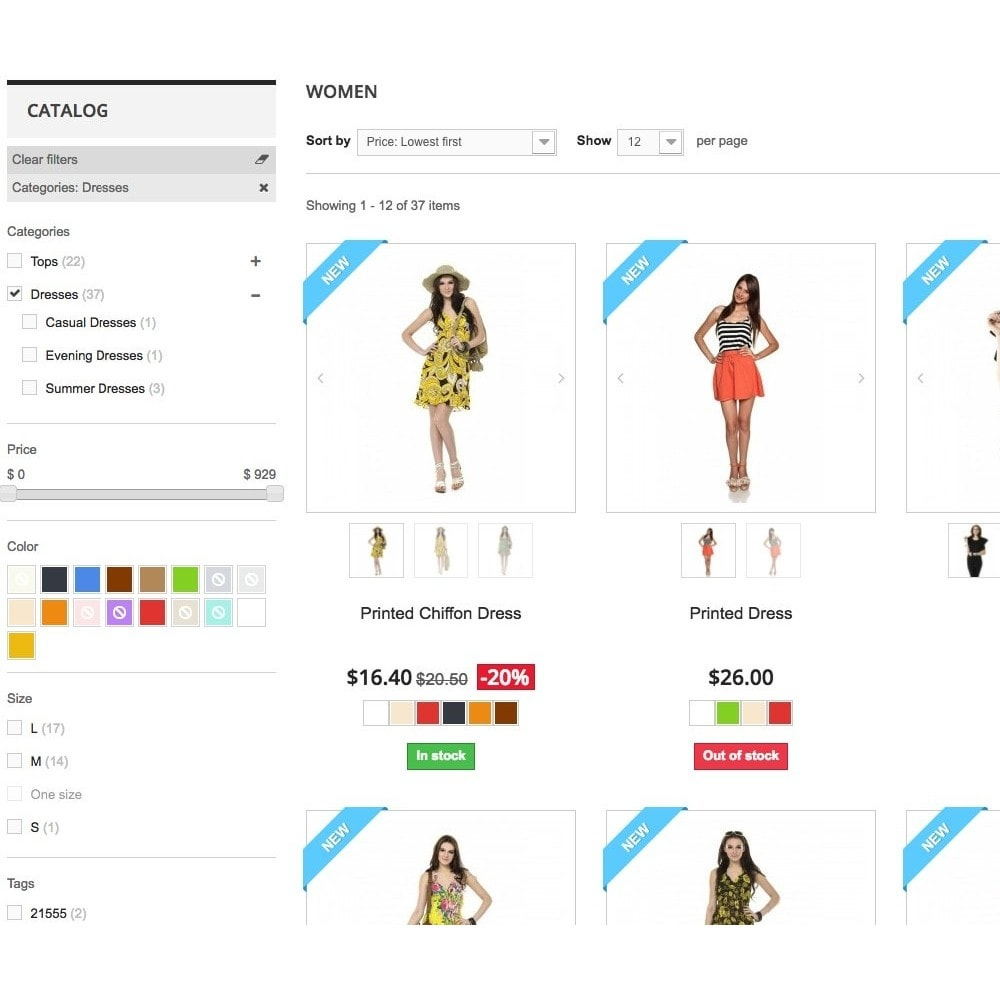 Amazzing filter module Prestashop