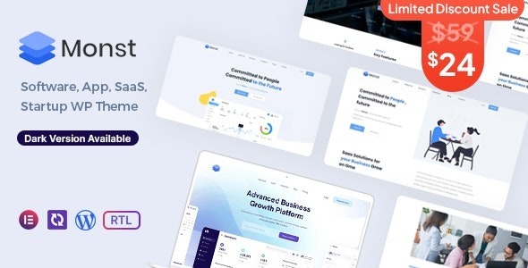 Monst - Saas Startup WordPress Theme