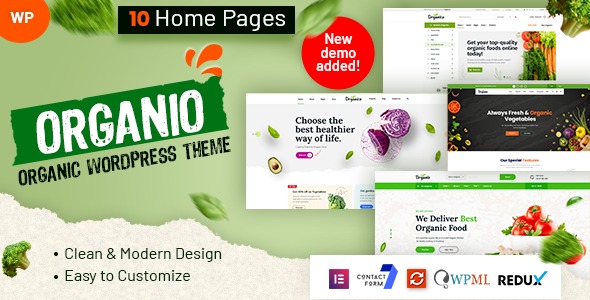 Organio Organic Food Store WordPress